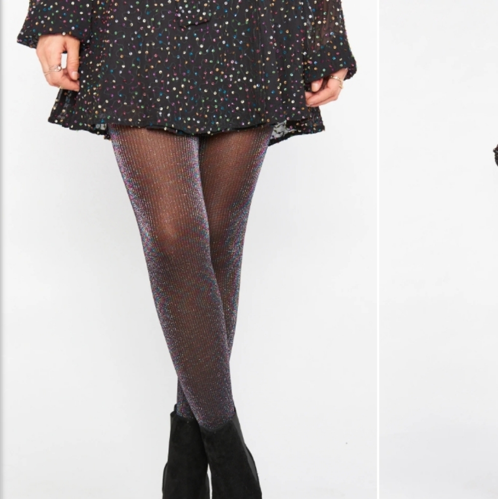 Spanx rainbow 🌈 shimmer tights size A